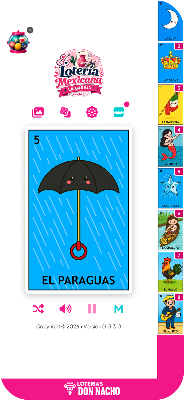 App Lotería Mexicana La Baraja