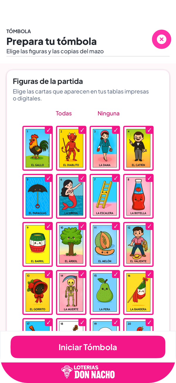 App Lotería Mexicana La Baraja