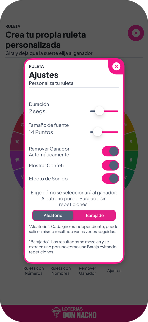 App Lotería Mexicana La Baraja