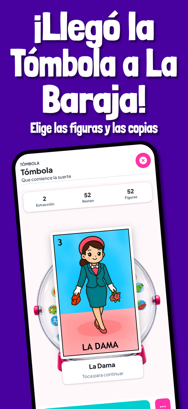 Tómbola para sortear las figuras de la Lotería
