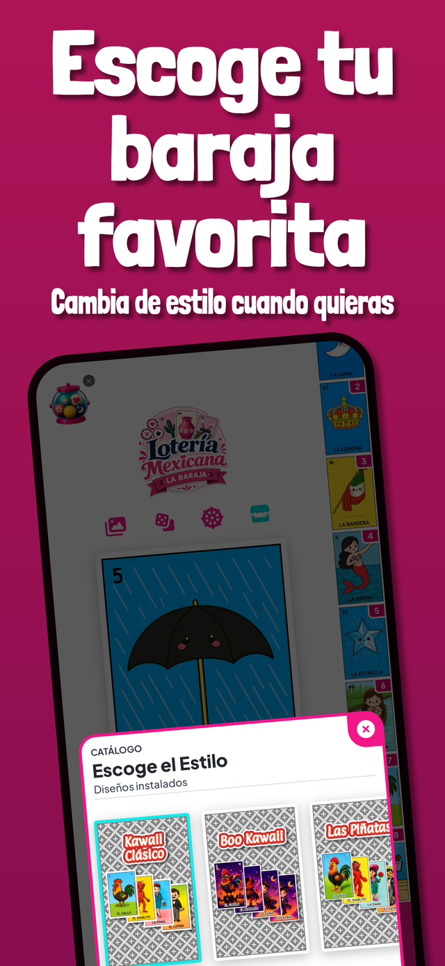 Selector de baraja favorita