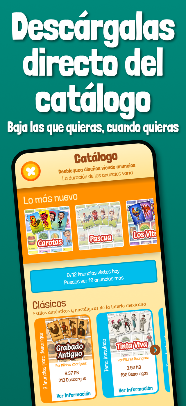 Catálogo de estilos de la app