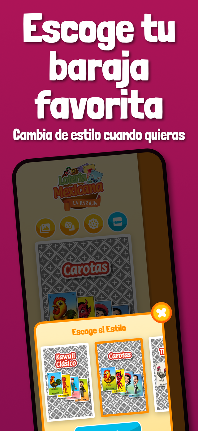 Selector de baraja favorita